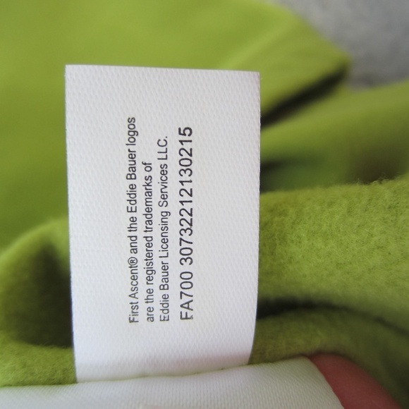 Eddie Bauer First Ascent Fleece Jacket‎ Men's XS Cloud Layer  KIWI Outdoor Comfy - Picture 11 of 16